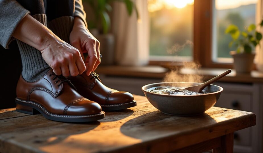 découvrez 3 astuces de grand-mère efficaces pour assouplir vos chaussures neuves rapidement et sans les abîmer. des solutions simples, naturelles et faciles à appliquer à la maison !