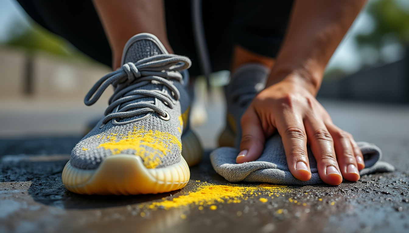 découvrez des astuces simples et efficaces pour enlever les traces jaunes sur les semelles de vos yeezy et leur redonner un aspect impeccable facilement chez vous.