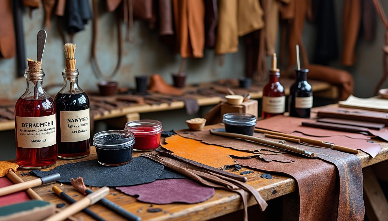 découvrez l’art ancestral de la teinture du cuir, une technique raffinée et méconnue de la cordonnerie artisanale, pour sublimer et restaurer vos objets en cuir avec élégance et savoir-faire.