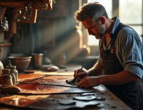 découvrez l'art ancestral de la teinture du cuir, une technique raffinée et oubliée de la cordonnerie artisanale. plongez dans l'univers du cuir travaillé à la main, entre savoir-faire traditionnel et passion authentique.