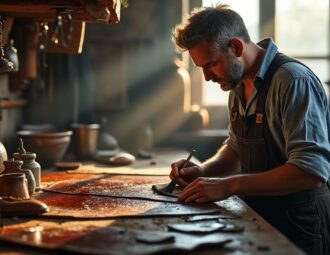 découvrez l'art ancestral de la teinture du cuir, une technique raffinée et oubliée de la cordonnerie artisanale. plongez dans l'univers du cuir travaillé à la main, entre savoir-faire traditionnel et passion authentique.