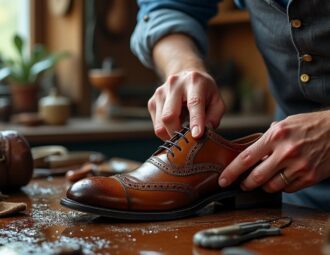 découvrez comment les cordonniers professionnels prennent soin des chaussures mouillées pour les sécher et les restaurer efficacement.