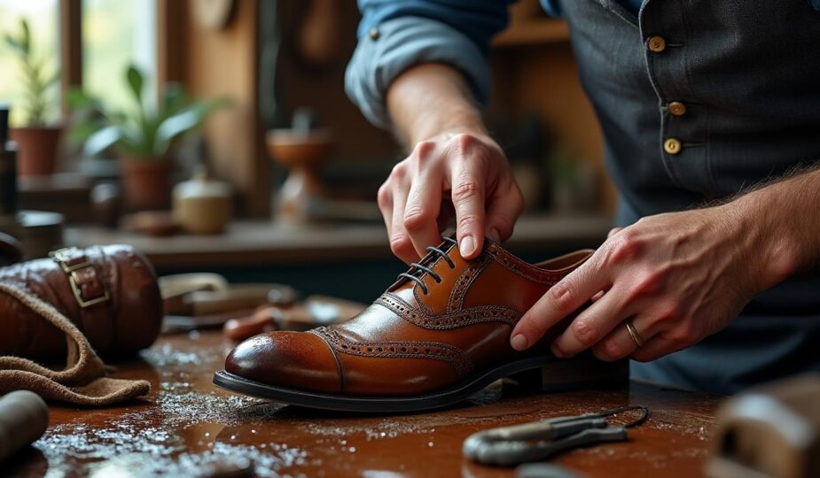 découvrez comment les cordonniers professionnels prennent soin des chaussures mouillées pour les sécher et les restaurer efficacement.
