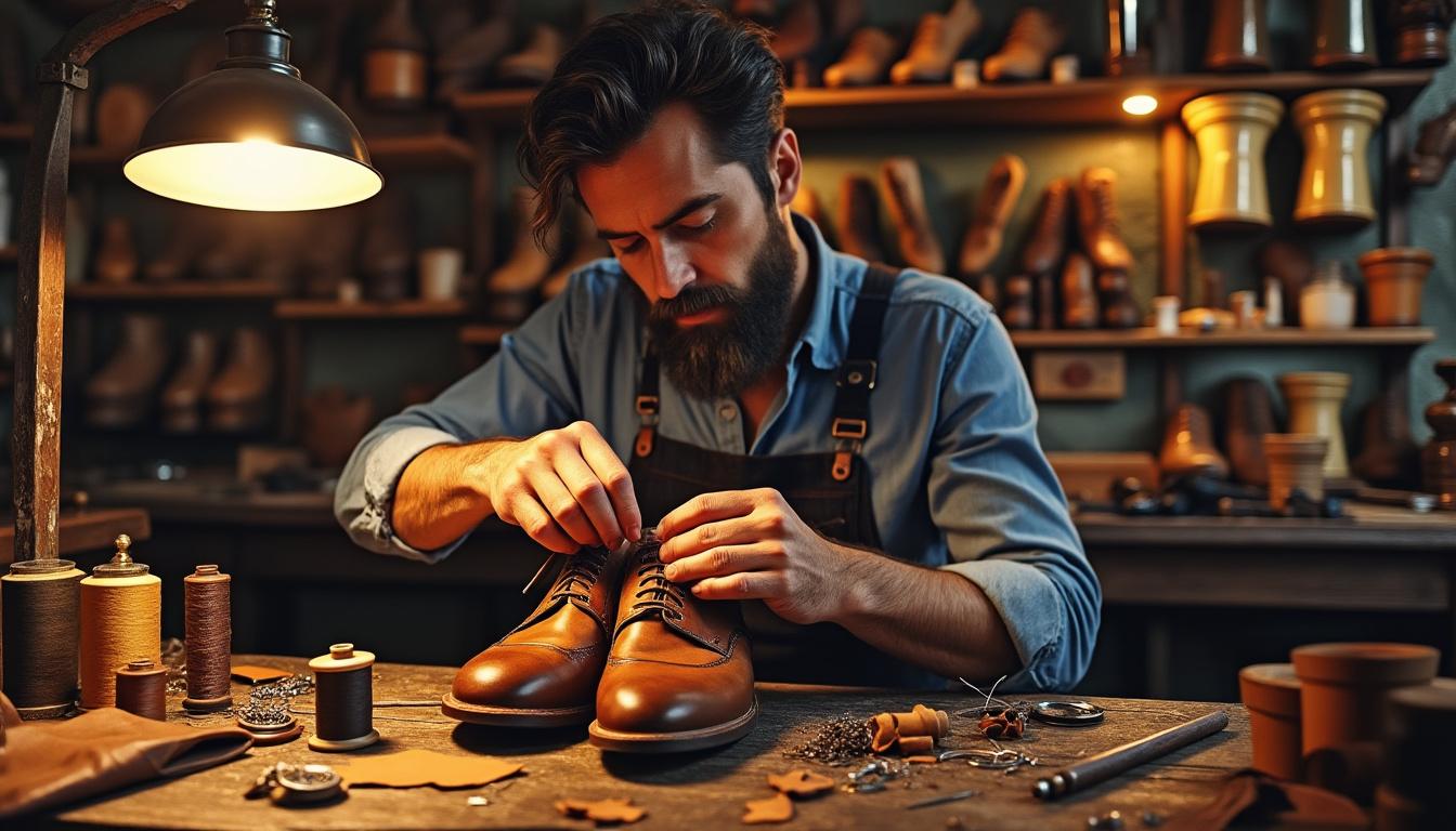 découvrez comment les cordonniers donnent une seconde vie aux vieilles chaussures en les recyclant, réparant et transformant pour réduire les déchets et préserver l’environnement.