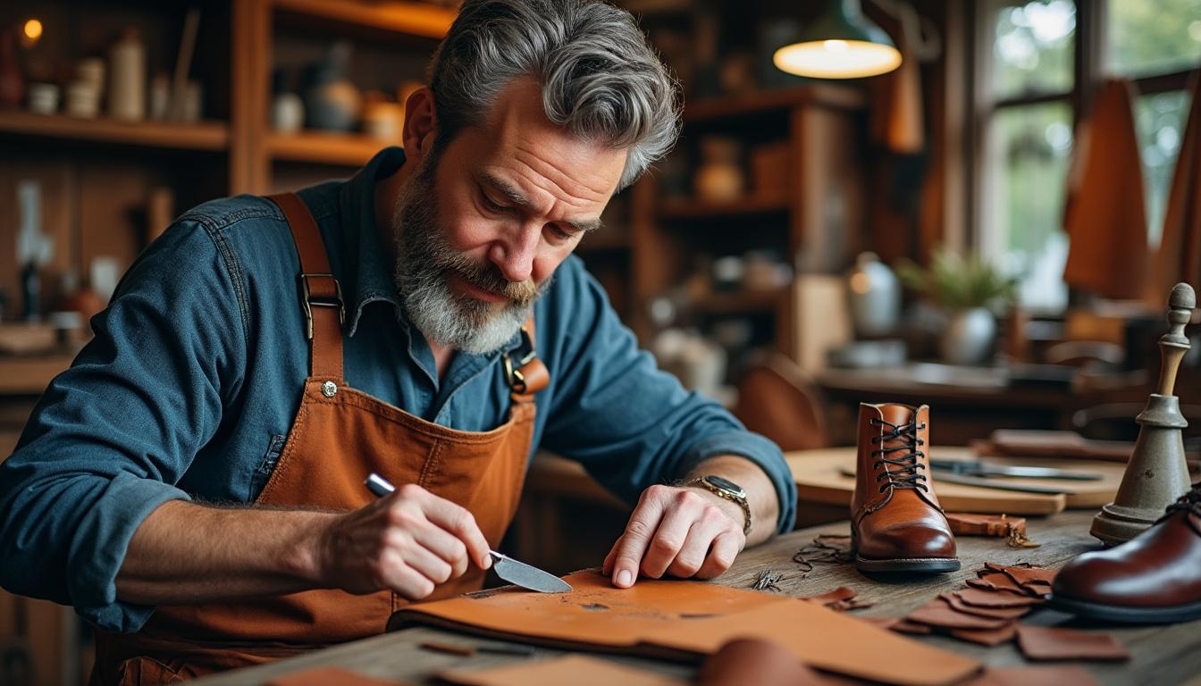 découvrez l’importance souvent ignorée du tranchet dans l’atelier du cordonnier, un outil essentiel pour la précision et la qualité du travail artisanal.