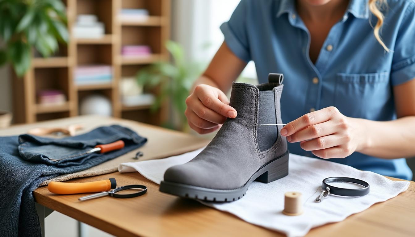 découvrez des astuces simples et efficaces pour réparer un élastique détendu sur vos bottines et retrouver un maintien optimal.