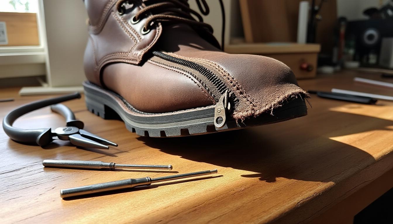 apprenez une méthode simple et efficace pour réparer une fermeture éclair cassée sur vos bottes et leur redonner vie rapidement.