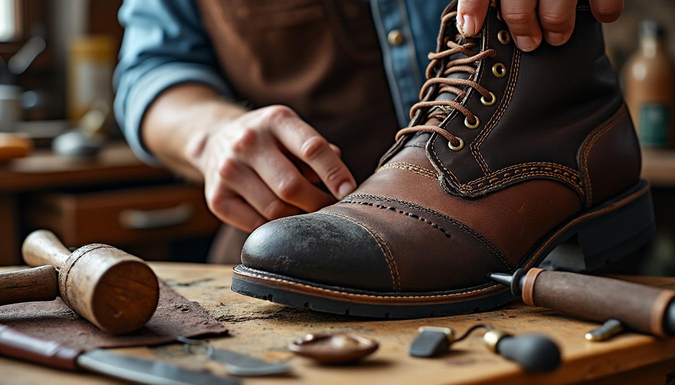 apprenez à réparer efficacement une semelle épaisse de bottes bronx grâce à nos conseils pratiques et faciles à suivre pour redonner vie à vos chaussures préférées.