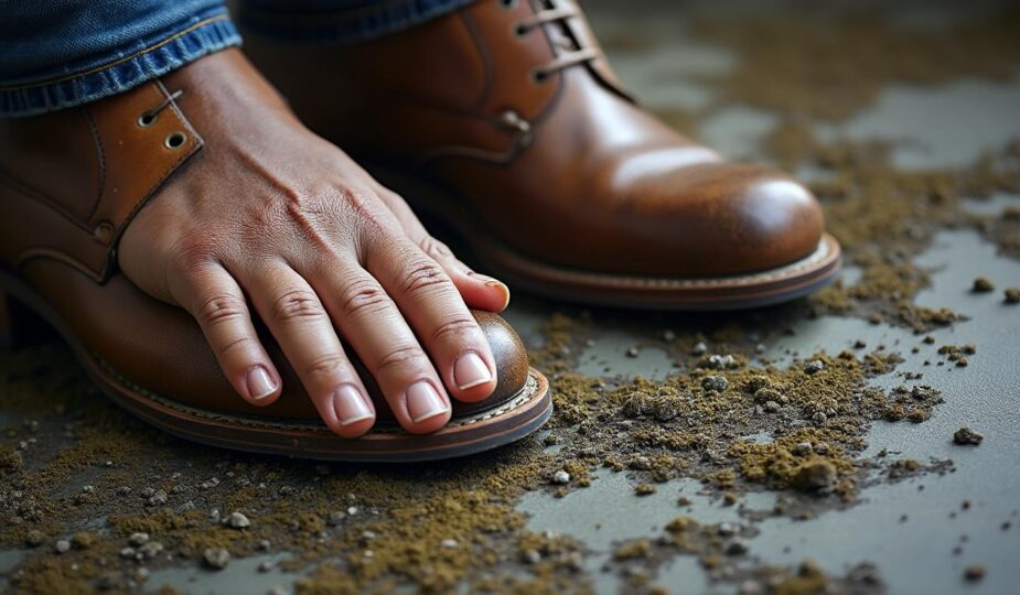 découvrez nos astuces efficaces pour enlever la moisissure sur une paire de chaussures oubliée et leur redonner un aspect propre et frais.