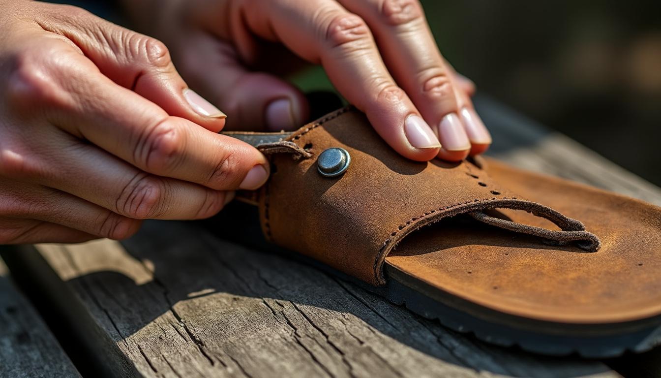 découvrez des méthodes simples et efficaces pour réparer une bride cassée sur une sandale et redonner vie à vos chaussures préférées.