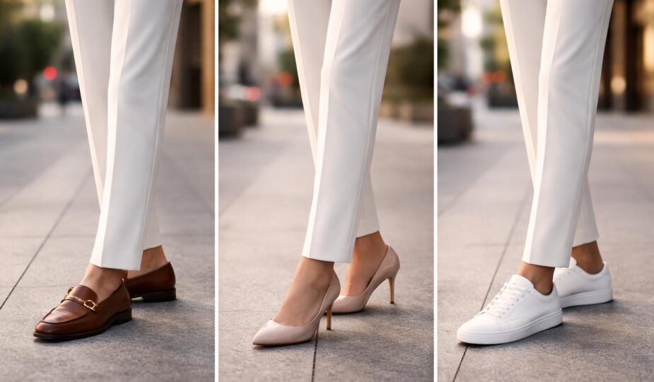 découvrez quelles chaussures privilégier avec un pantalon blanc pour un look chic et élégant en toutes occasions.