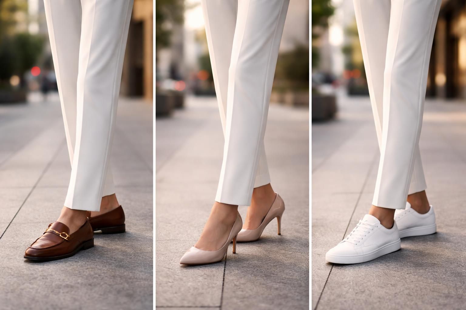 découvrez quelles chaussures privilégier avec un pantalon blanc pour un look chic et élégant en toutes occasions.