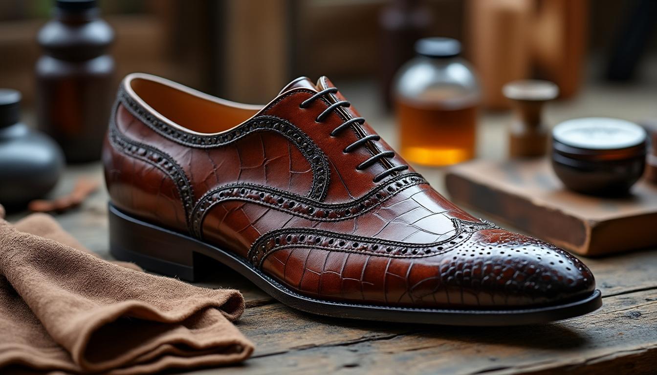 découvrez les meilleures astuces pour entretenir vos chaussures en cuir exotique et préserver leur beauté et leur durabilité au fil du temps.
