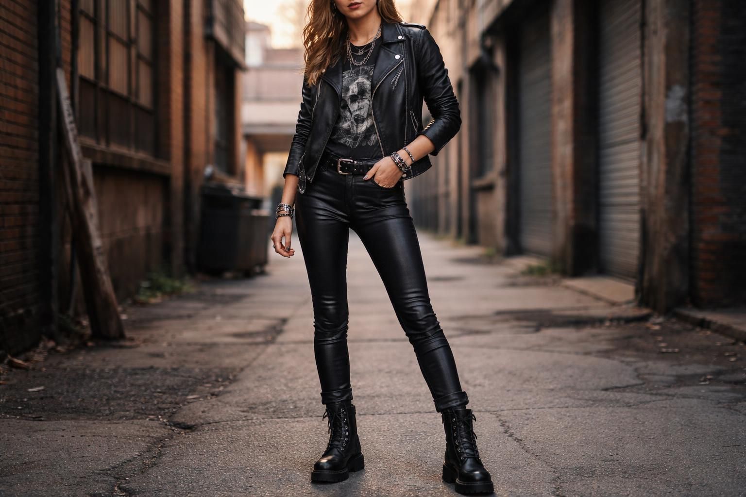 découvrez comment associer des chaussures avec un pantalon enduit pour adopter un style rock tendance et audacieux.
