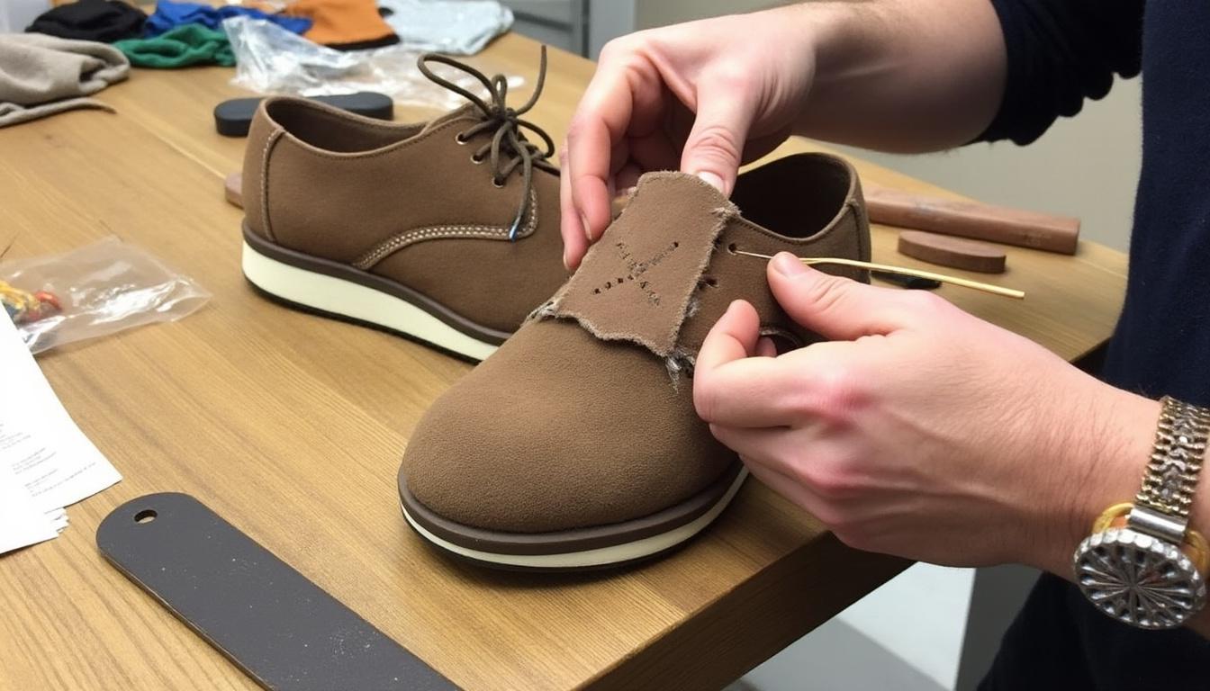 découvrez si c'est possible de coudre un empiècement en cuir sur des chaussures clarks wallabee et les techniques recommandées pour réussir cette customisation.