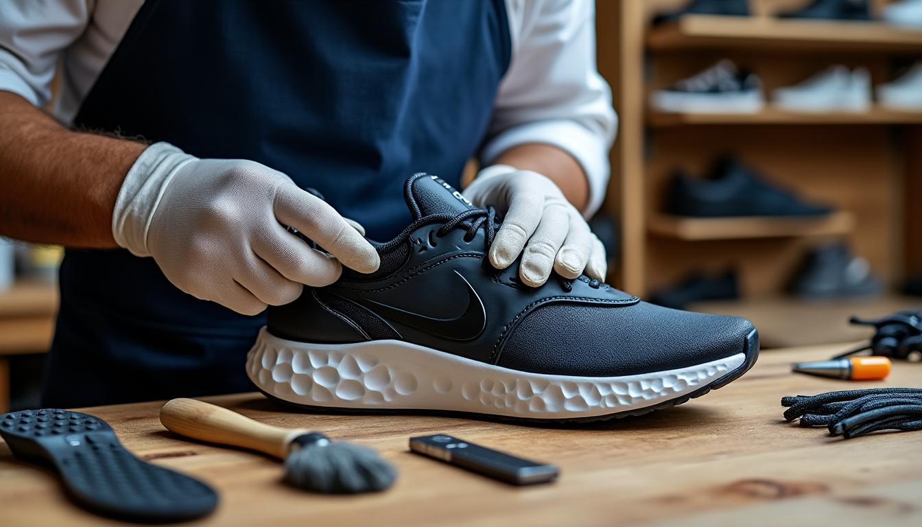 apprenez comment réparer efficacement une semelle nike react effondrée pour redonner confort et performance à vos chaussures.