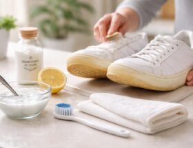 découvrez nos solutions efficaces pour redonner blancheur et éclat à vos semelles blanches jaunies. nos astuces miracles pour un résultat impeccable.