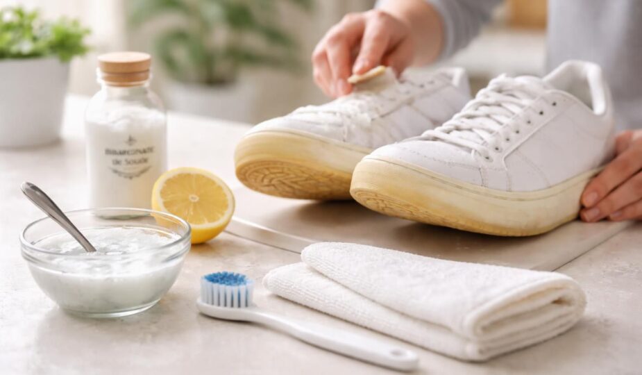 découvrez nos solutions efficaces pour redonner blancheur et éclat à vos semelles blanches jaunies. nos astuces miracles pour un résultat impeccable.