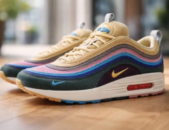 découvrez l'histoire unique des sneakers sean wotherspoon air max 1/97, célèbres pour leur design en velours coloré alliant style vintage et modernité.