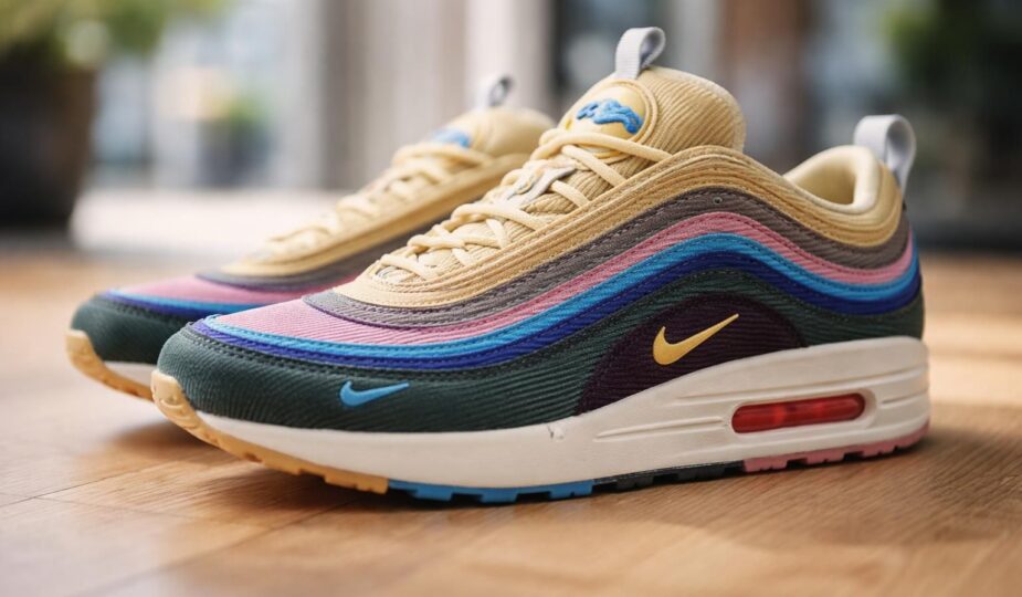 découvrez l'histoire unique des sneakers sean wotherspoon air max 1/97, célèbres pour leur design en velours coloré alliant style vintage et modernité.