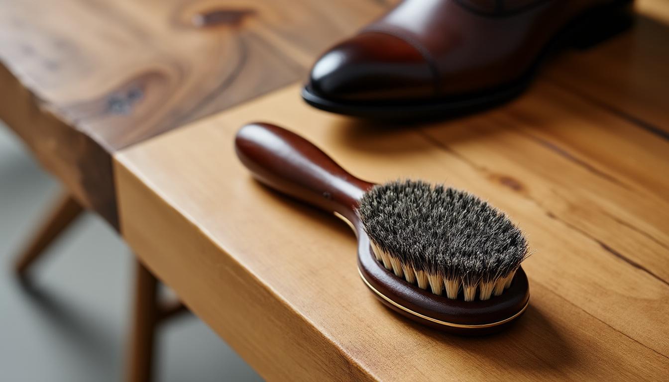 découvrez le top 3 des brosses à lustrer incontournables, recommandées par les cordonniers pour un cuir parfaitement entretenu et brillant.