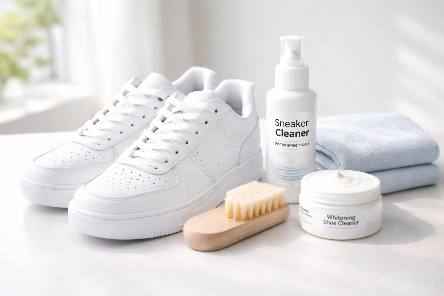 découvrez quel produit choisir pour blanchir efficacement vos chaussures et retrouver des baskets éclatantes de propreté.