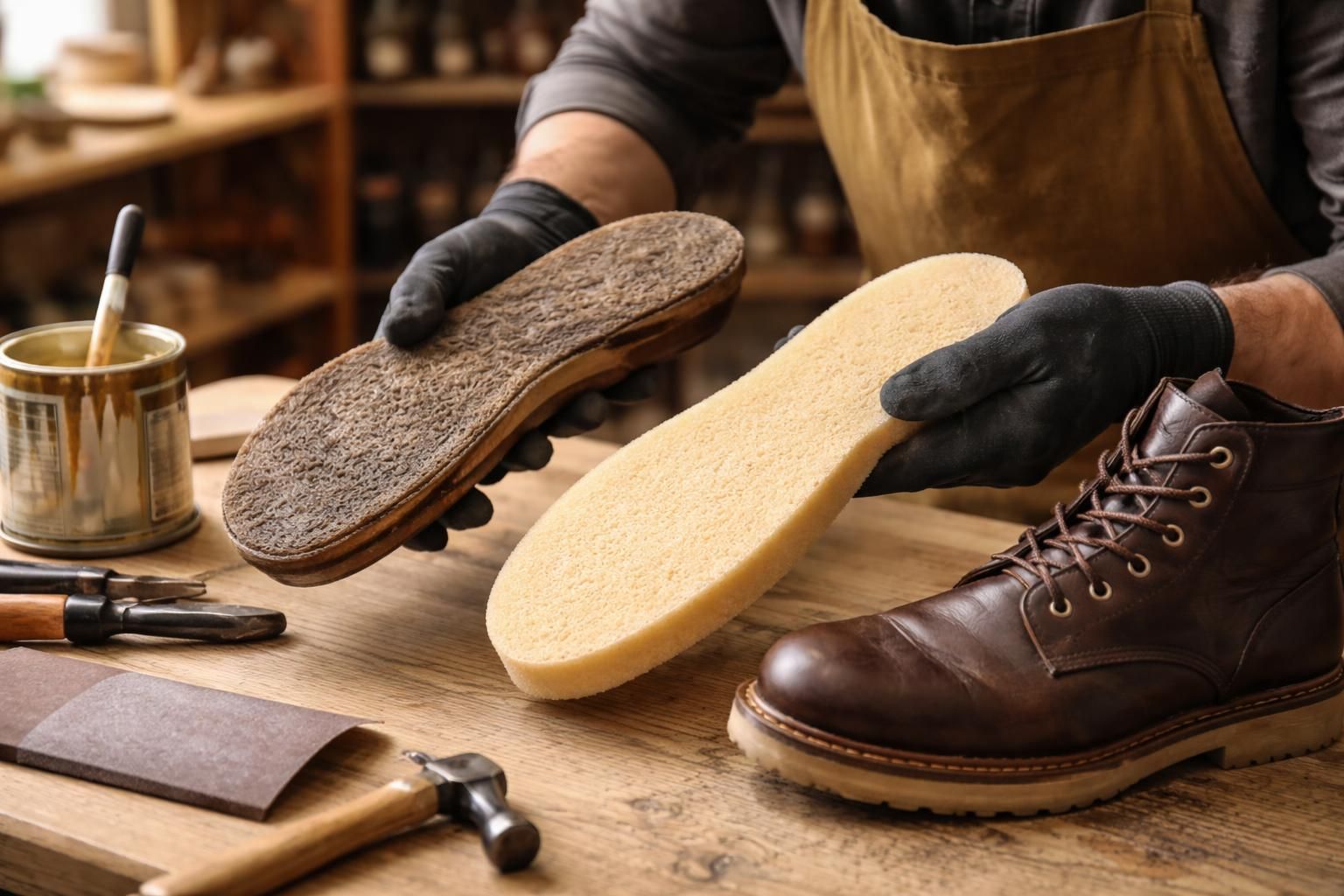 apprenez à refaire facilement une semelle en crêpe sur vos chaussures d'hiver pour leur donner une seconde vie et améliorer leur confort et adhérence par temps froid.