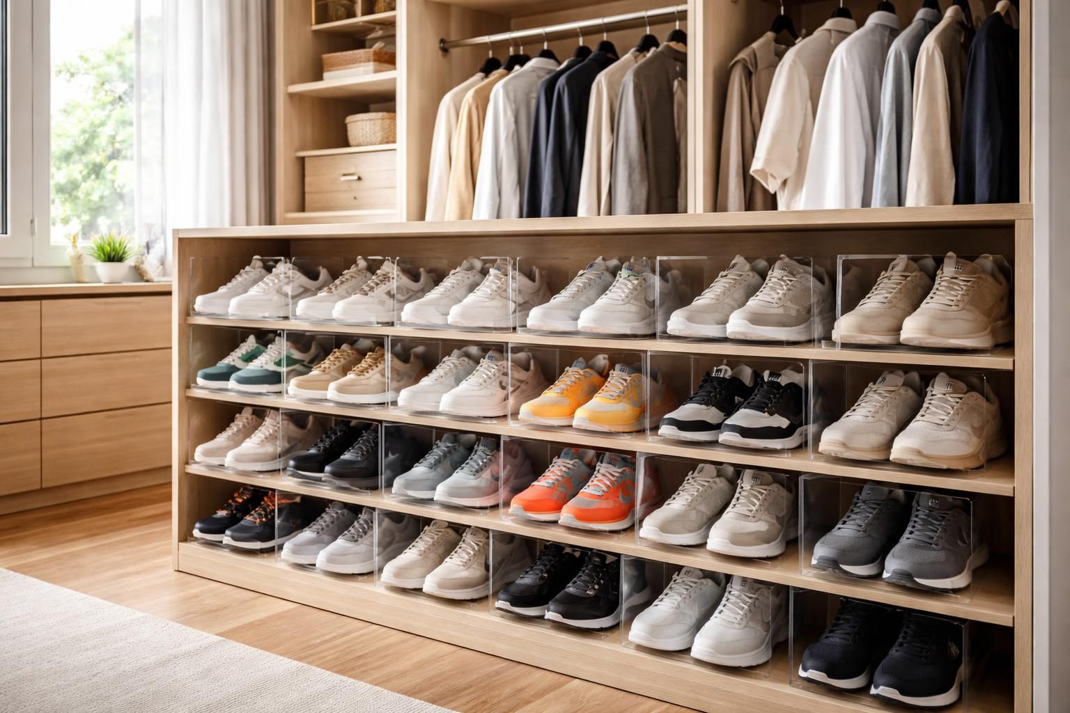découvrez des astuces pratiques pour organiser vos sneakers et optimiser l'espace dans votre dressing. gagnez de la place tout en gardant vos chaussures bien rangées et faciles d'accès.