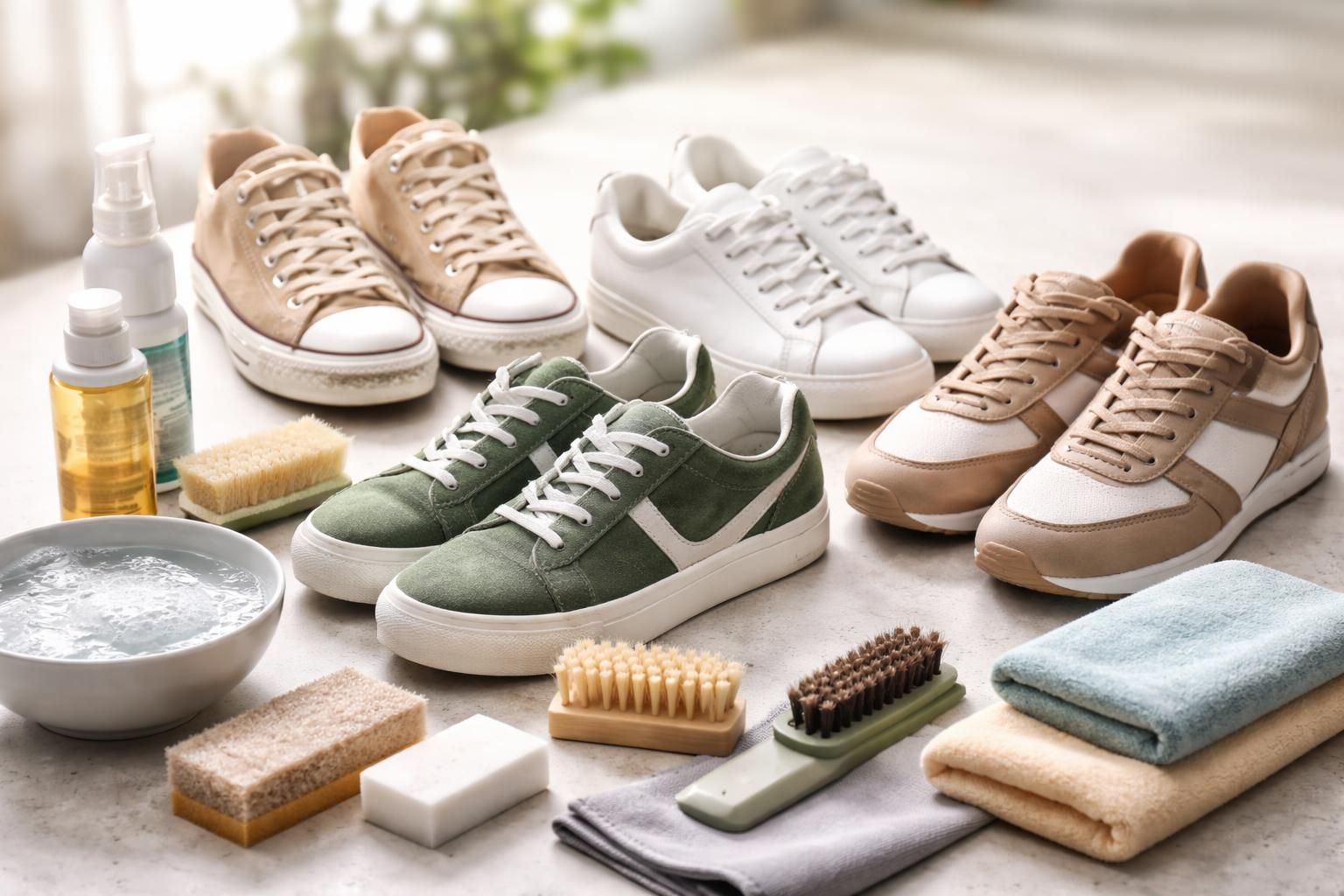 découvrez le guide ultime pour nettoyer vos baskets, quel que soit le matériau. astuces efficaces et conseils pratiques pour des chaussures toujours impeccables.