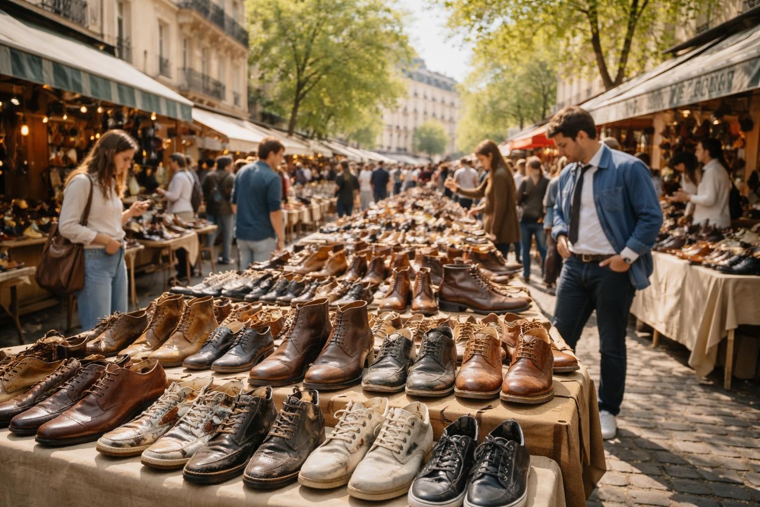 découvrez où trouver les meilleures chaussures vintage au marché de clignancourt, un lieu incontournable pour les amateurs de style rétro et d'authenticité.