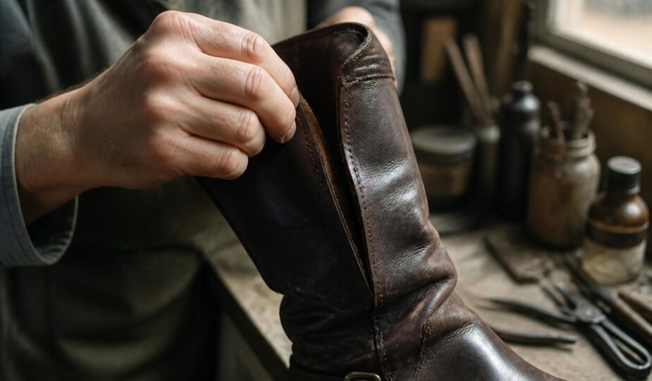 découvrez comment réparer facilement une tige fendue sur vos bottes montantes pour leur redonner un aspect neuf et prolonger leur durée de vie.