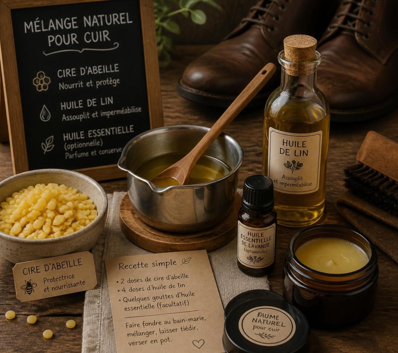 découvrez des méthodes naturelles pour étanchéifier vos chaussures en cuir et les protéger efficacement contre l'eau tout en préservant leur qualité.