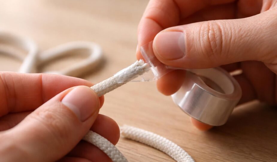 découvrez comment réparer facilement des bouts de lacets abîmés en utilisant du ruban adhésif, une solution rapide et économique pour prolonger leur durée de vie.