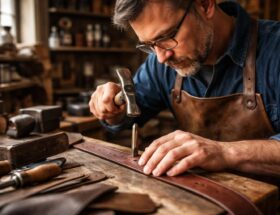 découvrez l'art du savoir-faire professionnel pour faire un trou de ceinture. votre cordonnier garantit une précision parfaite pour un ajustement sur mesure et durable.