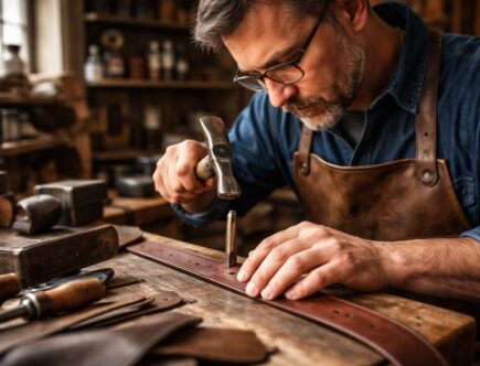 découvrez l'art du savoir-faire professionnel pour faire un trou de ceinture. votre cordonnier garantit une précision parfaite pour un ajustement sur mesure et durable.