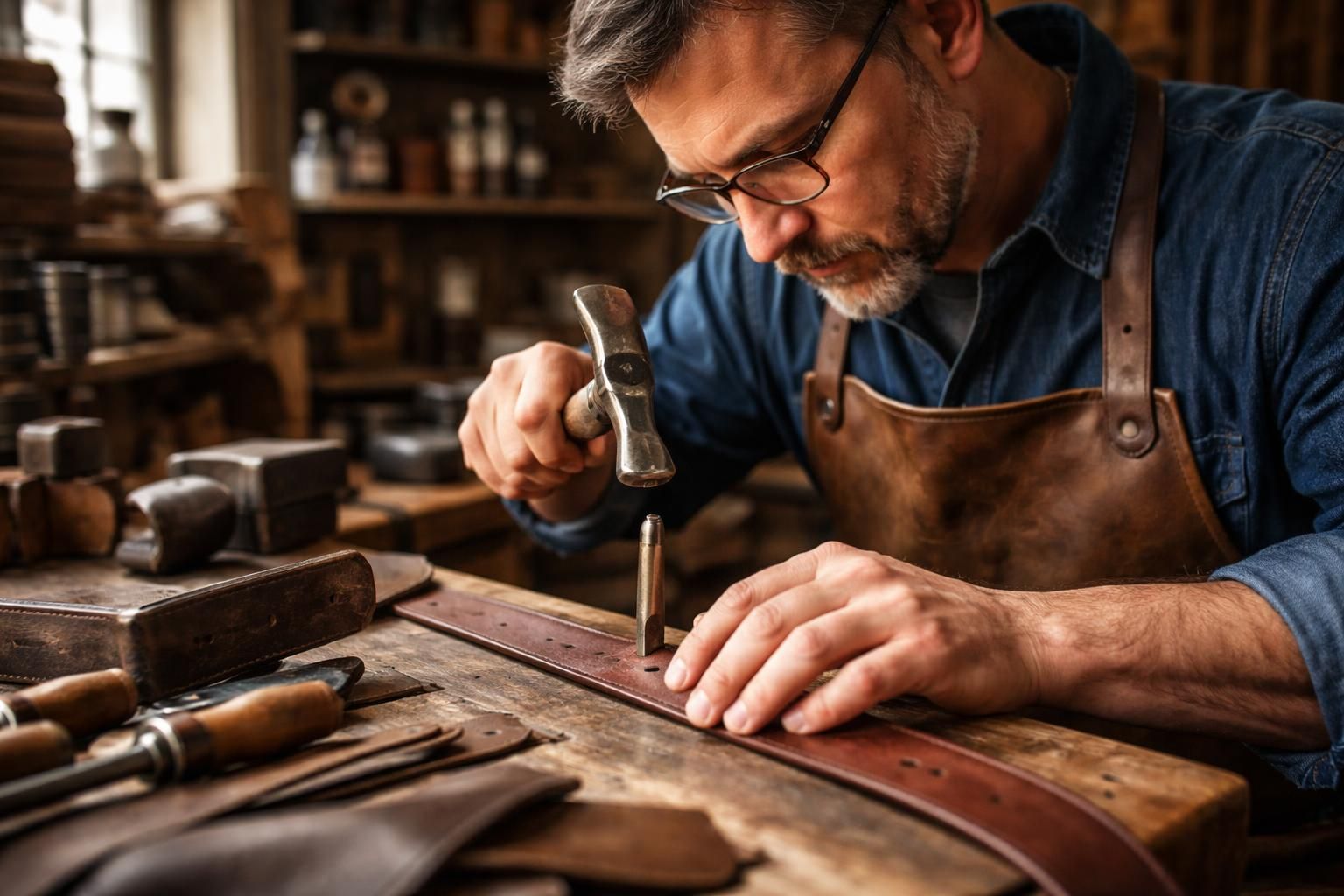 découvrez l'art du savoir-faire professionnel pour faire un trou de ceinture. votre cordonnier garantit une précision parfaite pour un ajustement sur mesure et durable.
