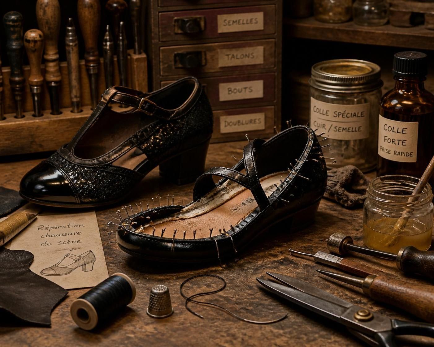 apprenez à réparer facilement une chaussure de scène ou de théâtre pour prolonger sa durée de vie et assurer des performances sans accroc.