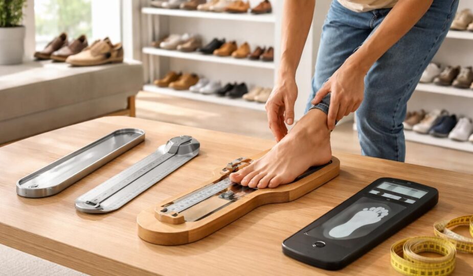 découvrez comment trouver la bonne pointure de chaussure grâce à nos outils de mesure précis et faciles à utiliser pour un confort optimal.