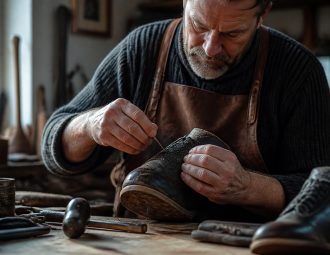 découvrez comment les cordonniers réparent et recousent le mesh avec précision pour restaurer la durabilité et l'esthétique de vos chaussures.